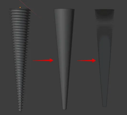Drill model simplification