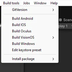 Использование Unity Editor инструмента для сборки проекта под разные платформы
